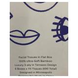 Bamboo Facial Tissues 6-Box Pack, 3-Ply Ultra-Soft, 690 Total