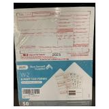 Blue Summit Supplies W-2 6-Part Tax Forms - Envelopes Included (Lot of 4)