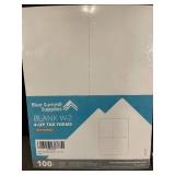 Blue Summit Supplies Blank W-2 4-Up Tax Forms Box Format (Lot of 4)