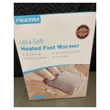 Figerm Ultra-Soft Heated Foot Warmer - Auto Shut-Off, Microplush