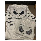 Gray Skull-Print Sweatshirts - Size XL (Lot of 2)