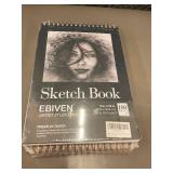 2 X EBIVEN Sketch Book Artist Studio Pad - 9 x 12 In, 100 Sheets, Premium Paper