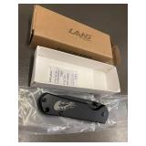LAND Tactical Knives Folding Knife - Black Blade, Flame Logo Handle