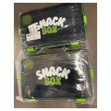 Snack Box Travel - Airtight Portable Snack Containers (Lot of 2)