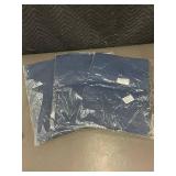 Faux Leather Place Mats - Navy Blue - Set of 6 - 12 x 18 in