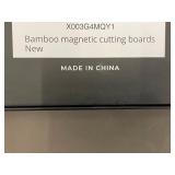 Smirly Bamboo Magnetic Cutting Board - X003G4MQY1 (New in Box)