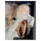 GoodyGoods Moscow Mule Copper Mug Set - 4 Mugs, Straws & Recipe Book