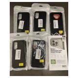 Uniq Black Phone Cases for Note9 & S25 Slim (Lot of 6)
