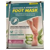 Original Derma Beauty Foot Mask - Soothing & Hydrating, 6-Pack (12 Masks)