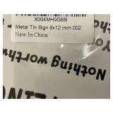 Wrestling Life Lessons Tin Sign 8x12 Inch Metal Decor