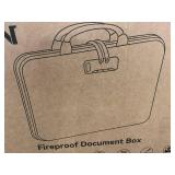 HIBWN Fireproof Document Box - 15.5 x 12 x 2.5 in - Waterproof, Dustproof