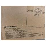 HIBWN Fireproof Document Box - 15.5 x 12 x 2.5 in - Waterproof, Dustproof