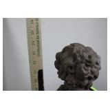 Cherub Cement Statue - Small Garden Figurine, 24"