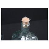 Pier 1 Spain 580-5802 Glass Decanter Set - 3 Grape Bottles & Plate