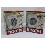 Comfort Zone CZ35 Fan Heater - 750/1500W, 5120 BTU, 2-Pack