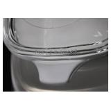 Pyrex 5-Piece Glass Casserole Set with Lids - White with Fruit Print