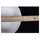 White Ceramic Bakeware Set - 2 Lidded Canisters, 2 Ramekins & 1 Casserole