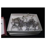 Bebe Star Choker & Star Waist Chain Jewelry Set