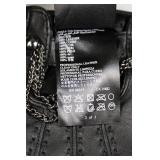 BeBe Headband & Leather Gloves & Beaded Necklace/Bracelets - Black Fashion Jewelry Set