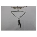 Bebe Chain Necklace & Charm Bracelets Set - Silver-Tone Jewelry