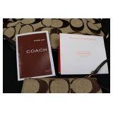 Coach Signature Canvas Tote Bag - Leather Trim & Matching Wallet & Dust Bag