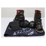 Freebird by Steven Braeden Black Suede Boots - Size US 7 - Leather Upper