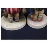 Goebel Porcelain Figurines - Pair of Children with Chickens (Lot of 2)