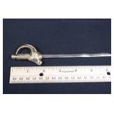 Sword Letter Opener - Ornate Hilt, Coiled Grip, 6in Blade