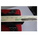 Husky Rolling Tool Bag with Telescoping Handle - Red/Black, Exterior Pockets, Padded Interior ~16" x 16"