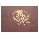 World Book Encyclopedia Set - Burgundy Leatherette & Red/Blue Bindings