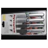 KitchenAid Tilt-Head Beater KFE5T & Ice Cream Maker Attachment & 4-Piece Steak Knife Set (Bundle)