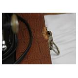 White Rotary Sewing Machine - Vintage Portable with Case & Foot Pedal