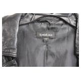 bebe Leather Jacket (M) & Kardashians by bebe Leather Shorts (Size 4) - Black