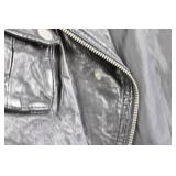 bebe Leather Jacket (M) & Kardashians by bebe Leather Shorts (Size 4) - Black