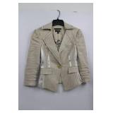 Bebe Beige Blazer - Size 2 - Fabric Imported From Italy