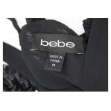 BeBe Striped Pants - Black & White Vertical Stripes, Size M