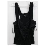 BeBe Striped Pants - Black & White Vertical Stripes, Size M