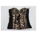 BeBe Striped Pants - Black & White Vertical Stripes, Size M