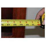 Vintage Mahogany Secretary Desk with Hutch, Glass-Panel Upper Cabinet, 4-Drawer Base