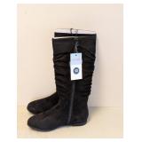 NEW CAT & JACK GIRLS SCRUNCH KNEE SIZE 13 BLACK