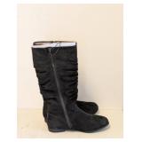 NEW CAT & JACK GIRLS SCRUNCH KNEE SIZE 13 BLACK