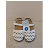 NEW CAT & JACK KIDS SANDALS SIZE 7 WHITE