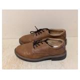 CAT & JACK KIDS DRESS SHOES SIZE 1 BROWN