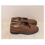 CAT & JACK KIDS DRESS SHOES SIZE 1 BROWN