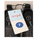 NEW CAT & JACK KIDS SHOES SIZE 7 BLACK