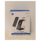 JW JUST WIRELESS 3-IN-1 DESKTOP MAGNETIC CHARGING STATION FOR APPLE AND ANDROID DEVICES