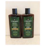 (2) NEW CREMO SPICED WOODS BODY WASH