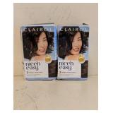 (2) NEW CLAIROL NICE N’ EASY HAIR COLOR KIT BROWN BLACK