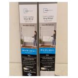 (2) NEW MAINSTAYS 1” CORDLESS VINYL BLINDS WHITE