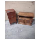 TV stand, 2 drawer cabinet